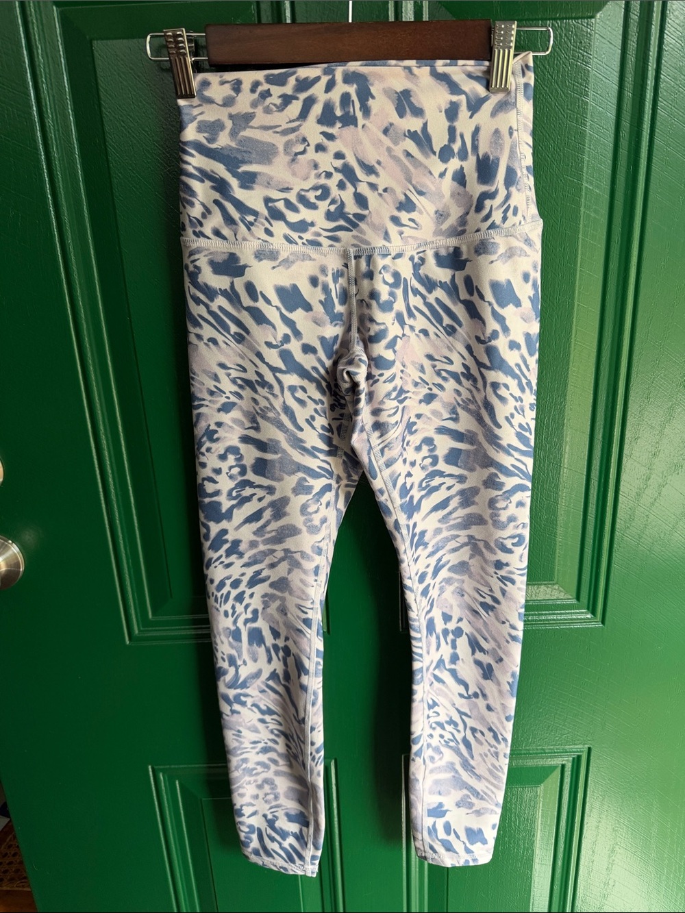 Kids Blue Patterned Leggings - Comfortable Active Bottoms